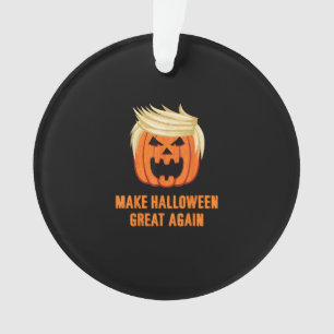 Make Halloween Great Again Funny Trumpkin – Basic  Ornament