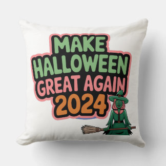 Make Halloween Great Again Throw Pillow