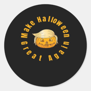 Make Halloween Great Again Trumpkin Classic Classic Round Sticker