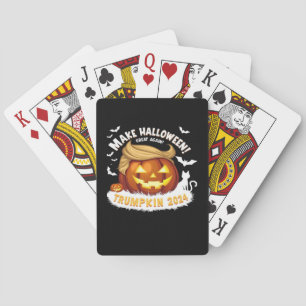 Make Halloween Great Again Trumpkin  Playing Cards