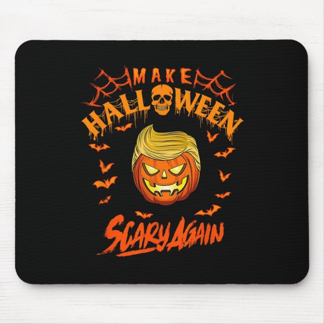 Make Halloween Scary Again Funny Trump 1  Mouse Pad (Front)