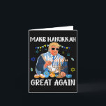 Make Hanukkah Great Again Jewish Ugly Chanukah Swe Card<br><div class="desc">Make Hanukkah Great Again Jewish Ugly Chanukah Sweater</div>