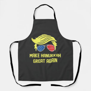 Make Hanukkah Great Again Trump Jewish  Apron