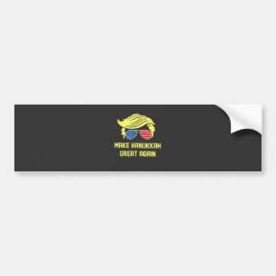 Make Hanukkah Great Again Trump Jewish  Bumper Sticker