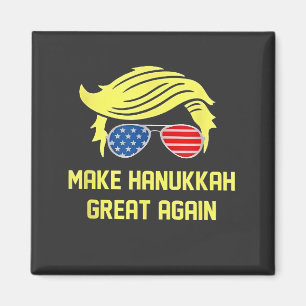 Make Hanukkah Great Again Trump Jewish Magnet