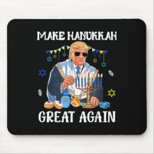 Make Hanukkah Great Again Trump Jewish Ugly Mouse Pad
