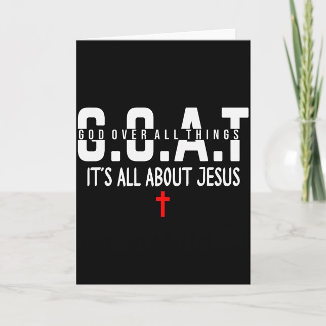 Make Heaven Crowded Its All About Jesus God Over A Card (Front)