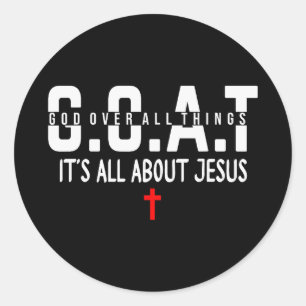 Make Heaven Crowded Jesus Bible Verse Faith Christ Classic Round Sticker