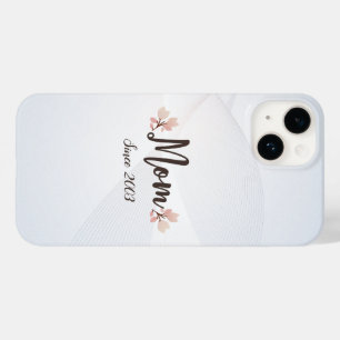 Make Her iPhone Say It Loud — 'Mom Since [Year]' Case-Mate iPhone 14 Case