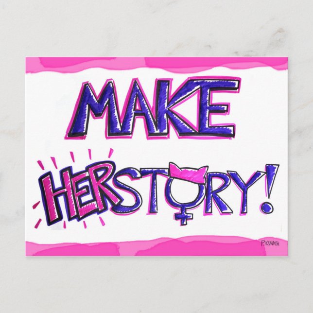 Make HERstory Postcard (Front)