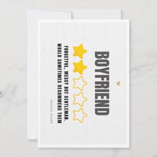 Make Him Laugh: Funny Boyfriend Card