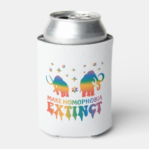 Make Homophobia Extinct – Rainbow Elephant LGBTQ Can Cooler