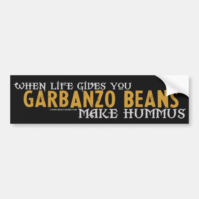 Make Hummus Bumper Sticker (Front)
