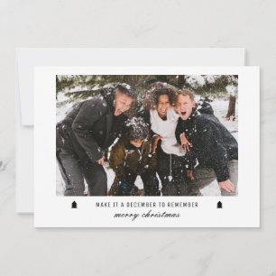 Make It A December To Remember Christmas Family Holiday Card
