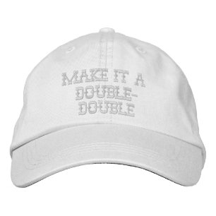Make it a Double-double Embroidered Hat