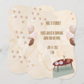 Make it a Double Twin Baby Shower Coffee Theme