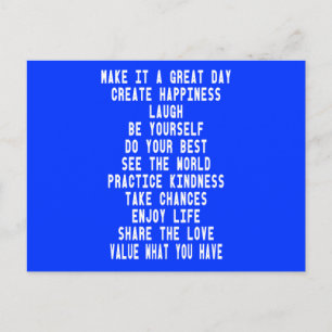 Make It A Great Day Graphic Design By Artinspired Postcard