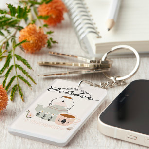 Make It An October To Remember Key Ring
