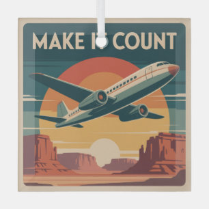 Make It Count Glass Tree Decoration