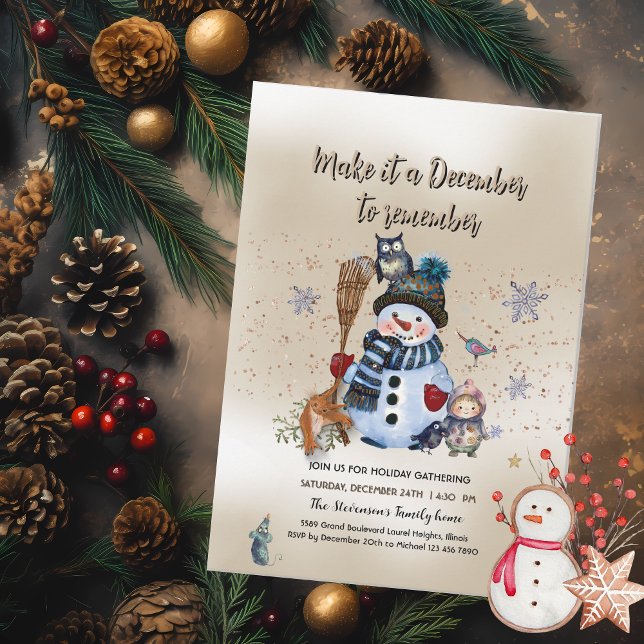Make it December to remember Christmas Invitation (Make it December to remember Christmas Invitation)