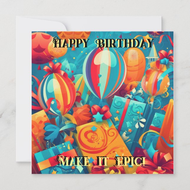 Make it Epic! Thank You Card (Front)