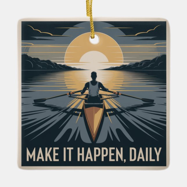 Make It Happen, Daily Ceramic Ornament (Front)
