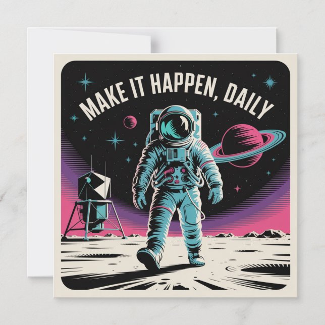 Make It Happen, Daily Magnetic Invitation (Front)