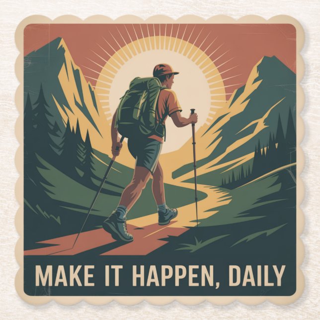 Make It Happen, Daily Paper Coaster (Front)