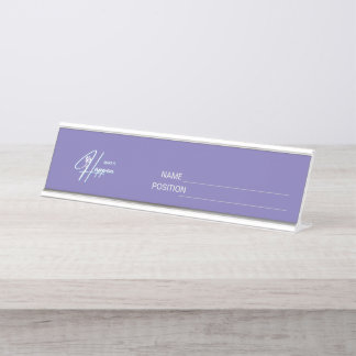 Make It Happen Motivational Quote Design     Desk Name Plate