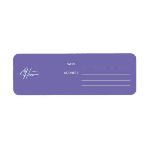 Make It Happen Motivational Quote Design Return Address Label