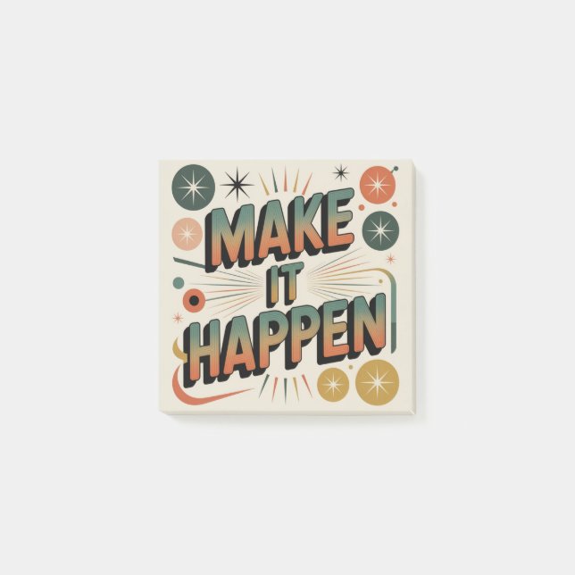 Make It Happen Post-it Notes (Front)