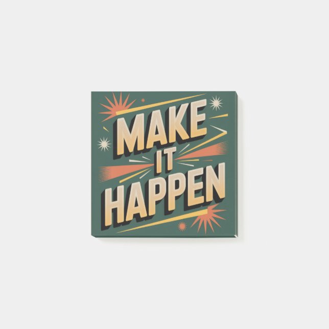 Make It Happen Post-it Notes (Front)