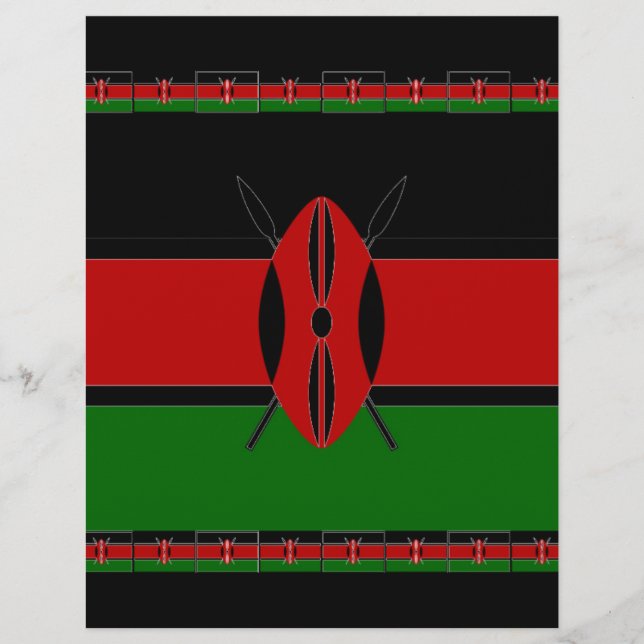 Make it Kenyan Beautiful Inspirational Flag Colour (Front)