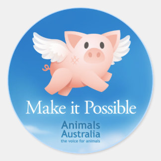 Make it Possible sticker small round (20 pk)