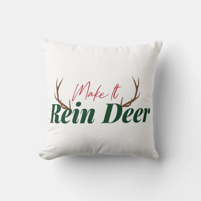 Make it rein deer cushion (Front)