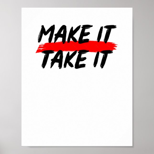Make It Take It Basketball  Poster (Front)