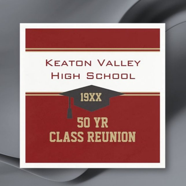 MAKE IT YOUR Custom Class Reunion party Napkin (Creator Uploaded)