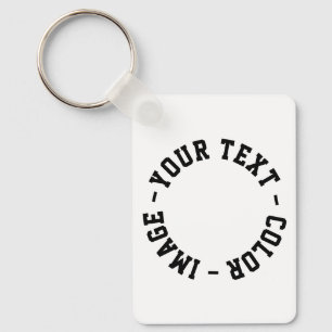 Make It Your Own 1.6" x 2.25" Rectangle Key Ring
