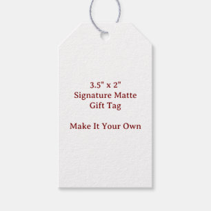 Make It Your Own 3.5" x 2" Grey Twine Gift Tags