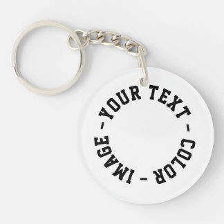 Make It Your Own Acrylic Circle Keychain