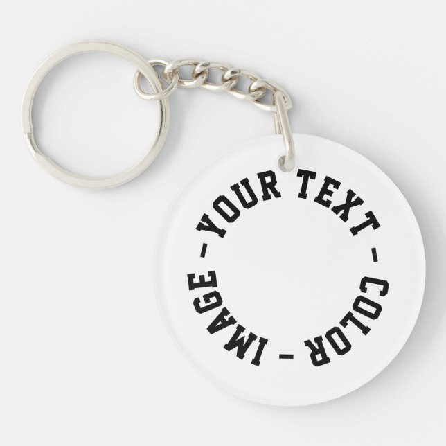Make It Your Own Acrylic Circle Keychain (Front)