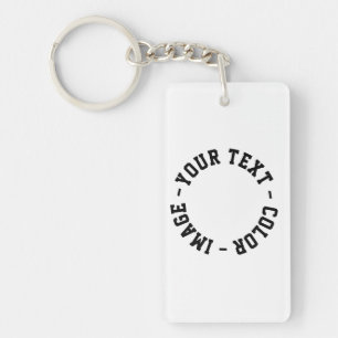 Make It Your Own Acrylic Rectangle Key Ring