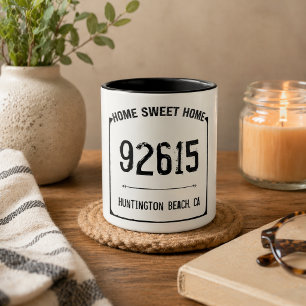 Make it Your Own Farmhouse Home Sweet Zip Code Mug