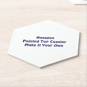 Make It Your Own Hexagon Pointed Top Paper Coaster