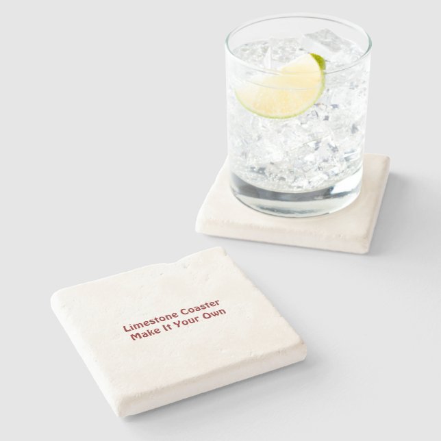 Make It Your Own Lime Stone Coaster (Side)