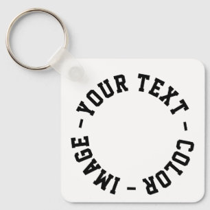 Make It Your Own Metal 2.25" x 2.25" Square Key Ring