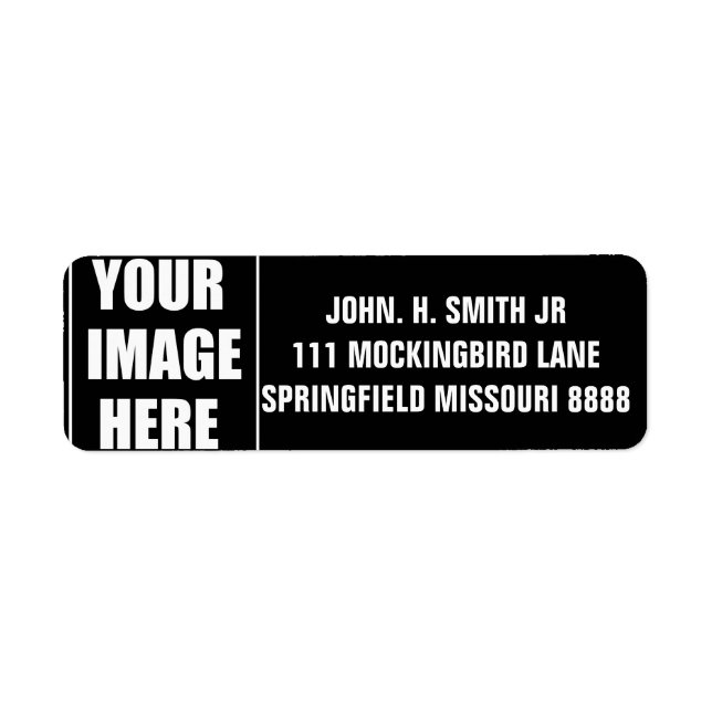Make It Your Own Picture Return Address Label (Front)