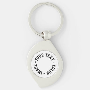 Make It Your Own Swirl Metal Keychain