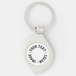 Make It Your Own Swirl Metal Keychain