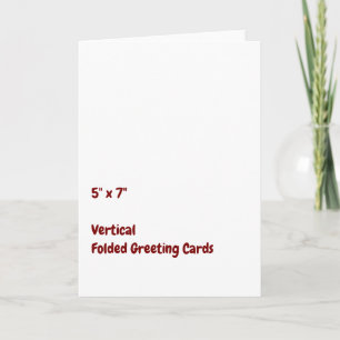 Make It Yours 5" x 7" Vertical Folded Greeting Card